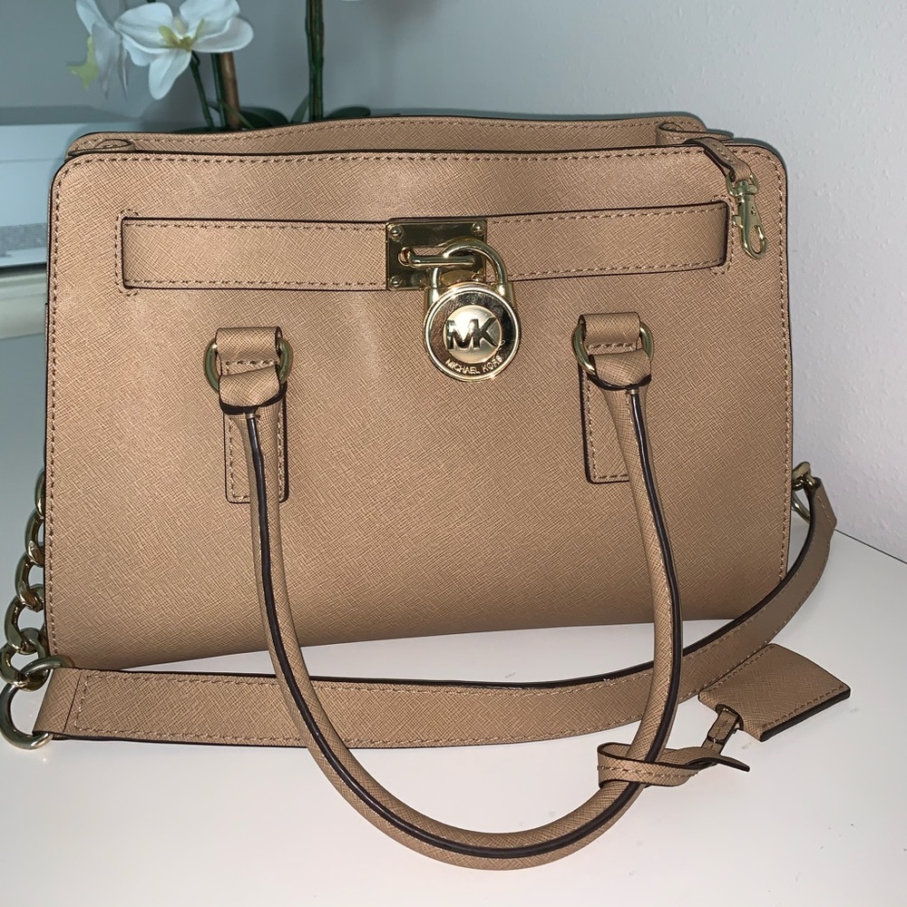 Michael Kors Hamilton Tan Handbag